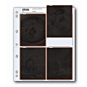 PrintFile 45-4B файл-сливер для фотопленки 4 кармашка 4x5 (1 лист)