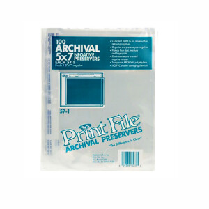 PrintFile 57-1 файл-сливер для фотопленки 1 кармашек 5x7 (1 лист)