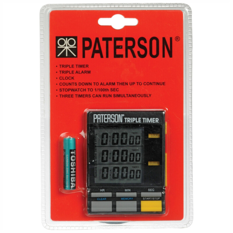 Paterson часы лабораторные с тройным таймером