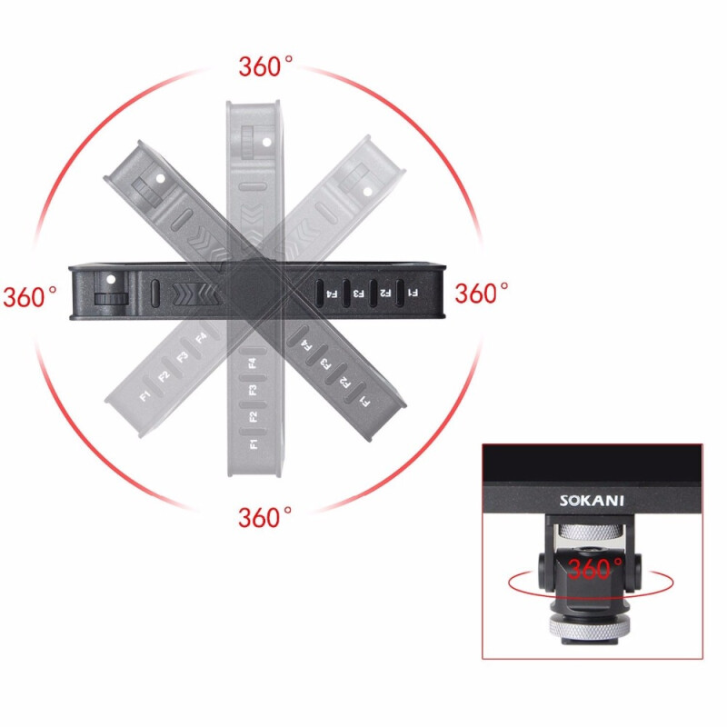 Fotokvant RFLH-28 металлический адаптер с горячего башмака на 1/4 дюйма
