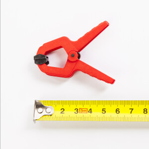 Fotokvant CL-P50 Red зажим пластиковый малый 50 мм красный