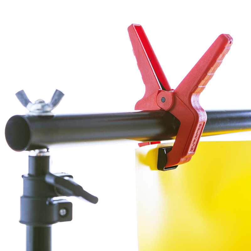 Fotokvant CL-P50 Red зажим пластиковый малый 50 мм красный