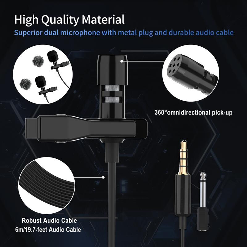 Synco Lav-S6D двойной петличный микрофон для DSLR или смартфонов