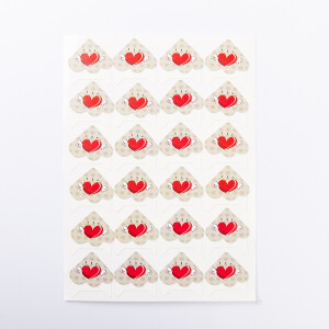 Albonny PC-014 Red heart уголки для фотоальбомов сердечко