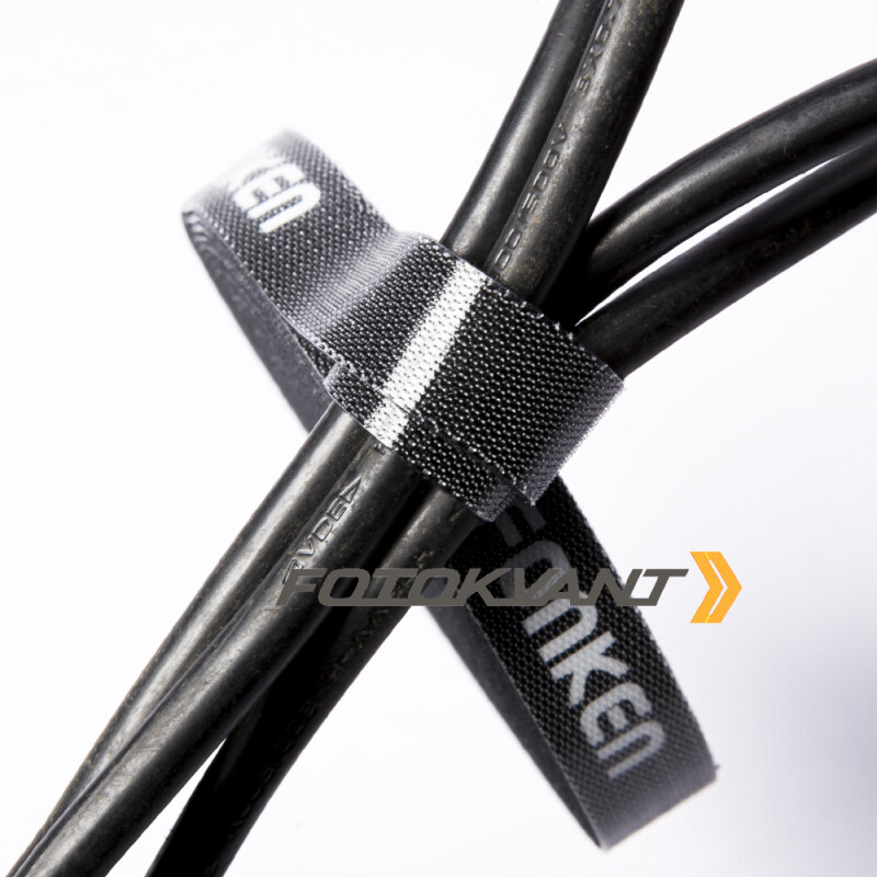 Fotokvant Tape-26B лента-липучка 5 м для организации проводов в студии черная