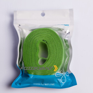 Fotokvant Tape-28G лента-липучка 5 м для организации проводов в студии зеленая