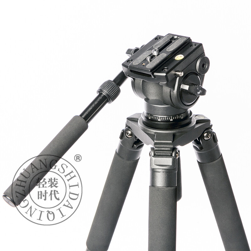 QZSD Q680AC черный карбоновый штатив с видеоголовой и нагрузкой до 15 кг для видеокамеры