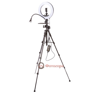 QZSD V5T кольцевой светодиодный осветитель с штативом