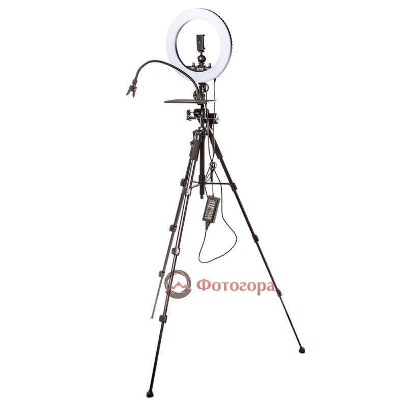QZSD V5T кольцевой светодиодный осветитель с штативом