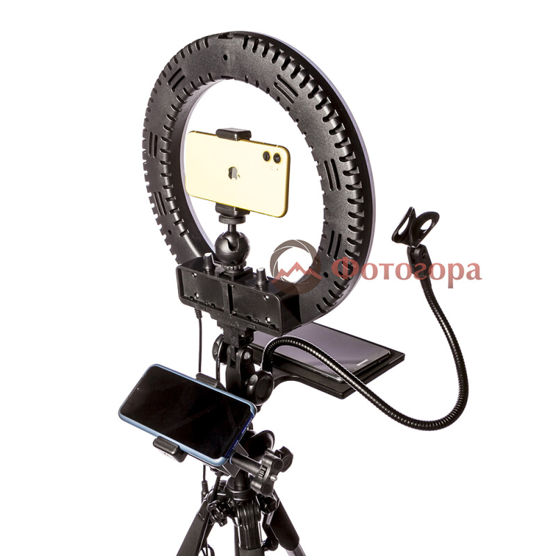 QZSD V5T кольцевой светодиодный осветитель с штативом