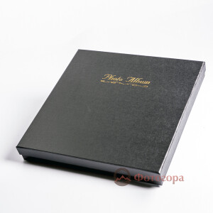 Albonny AML-2732-40-B фотоальбом кожаный в подарочной коробке черный 40 белых страниц