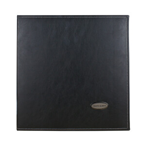 Albonny AML-2732-40-B фотоальбом кожаный в подарочной коробке черный 40 белых страниц