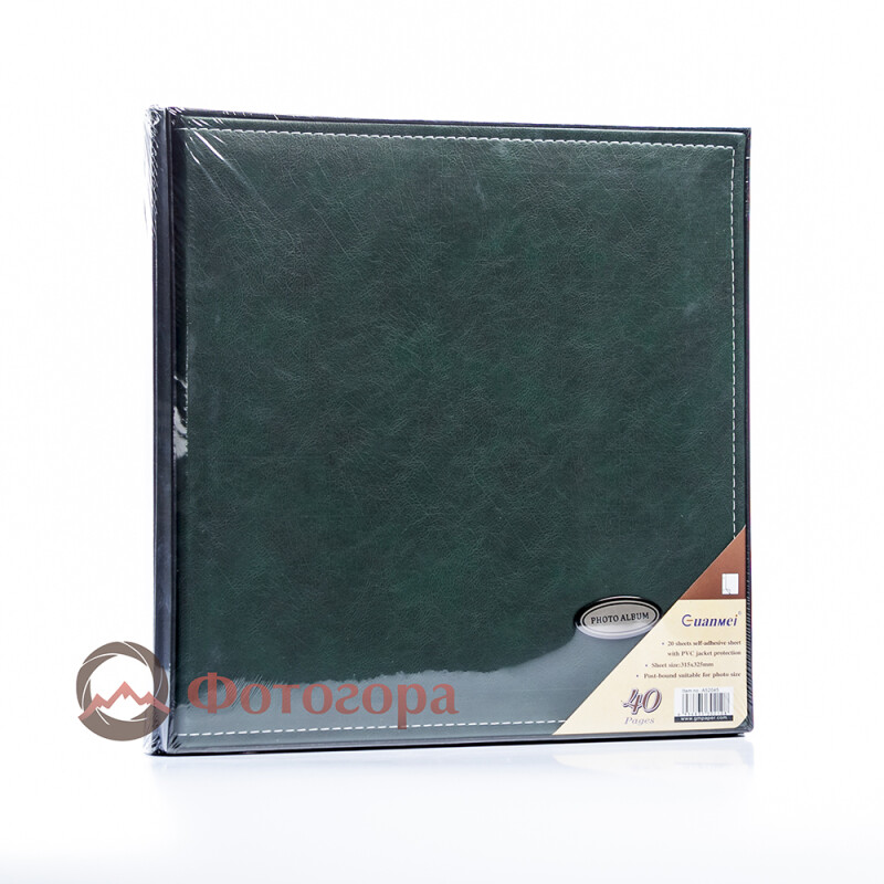 Albonny AML-2732-40-G фотоальбом кожаный в подарочной коробке изумрудный 40 белых страниц