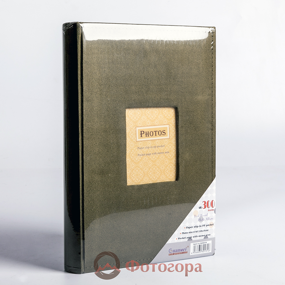 Albonny APV-2232-100-G фотоальбом замшевый зеленый с кармашками 300 фото