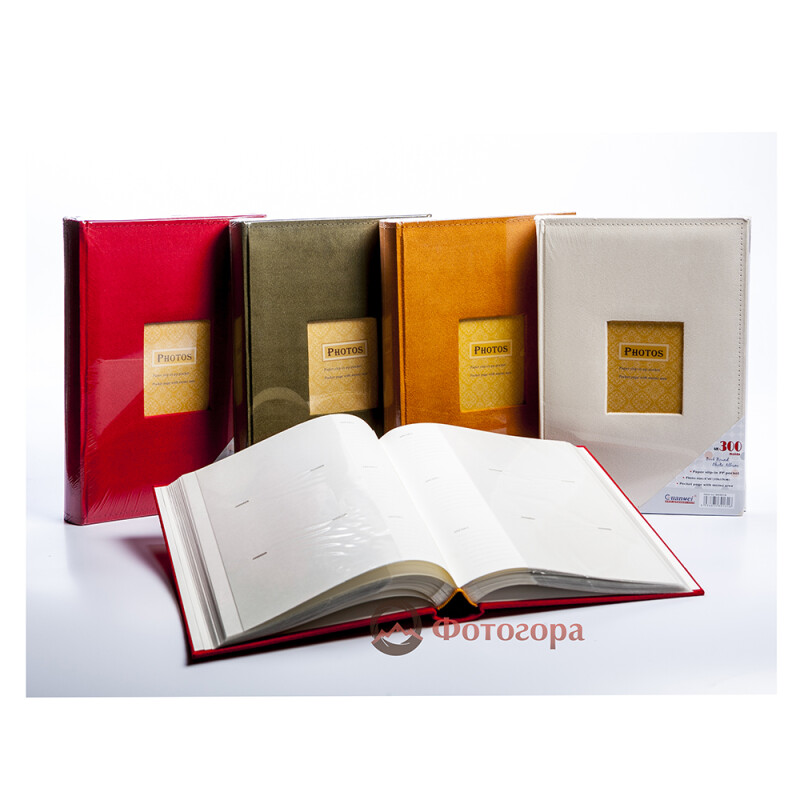 Albonny APV-2232-100-R фотоальбом замшевый красный с кармашками 300 фото