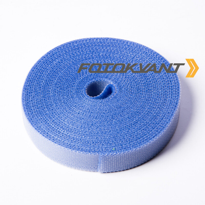 Fotokvant Tape-29B лента-липучка 5 м для организации проводов в студии синяя