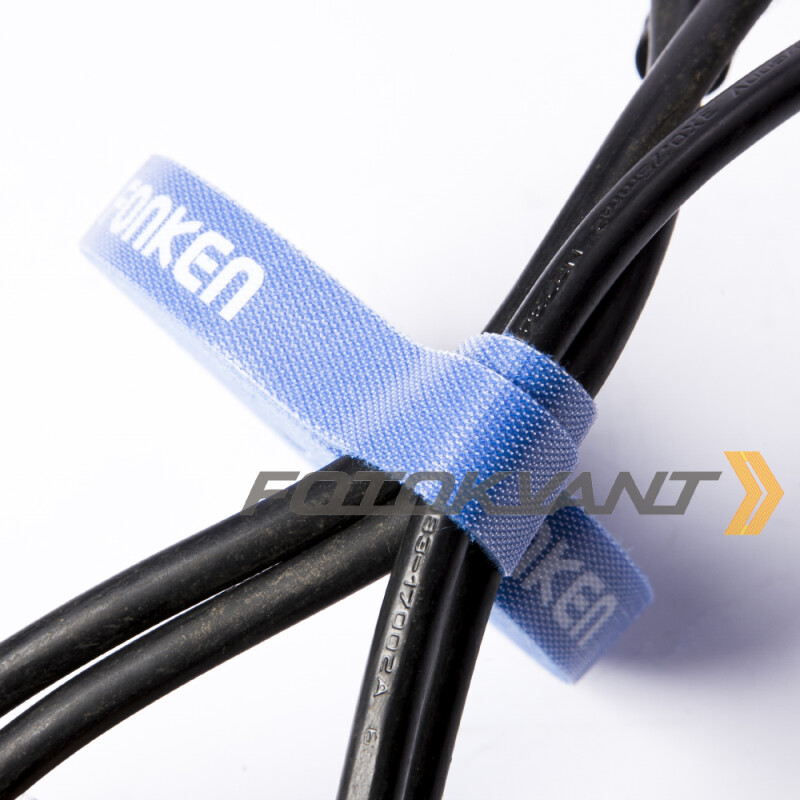 Fotokvant Tape-29B лента-липучка 5 м для организации проводов в студии синяя