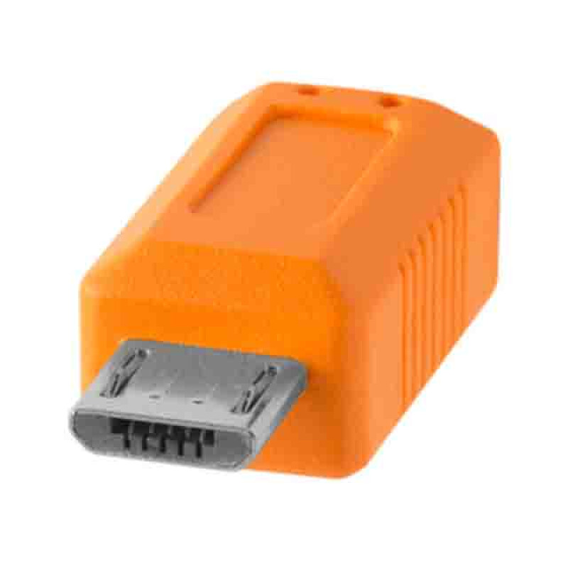 Tether Tools CUC2515-ORG TetherPro USB-C to 2.0 Micro-B 5-Pin 4.6m Orange кабель