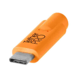 Tether Tools CUC2515-ORG TetherPro USB-C to 2.0 Micro-B 5-Pin 4.6m Orange кабель