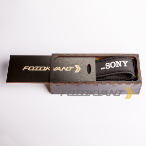 Fotokvant STO-20 ремень для фотоаппарата в подарочной деревянной коробочке