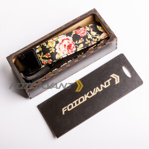 Fotokvant STO-24 ремень для фотоаппарата в подарочной деревянной коробочке