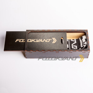 Fotokvant STO-26 ремень для фотоаппарата в подарочной деревянной коробочке