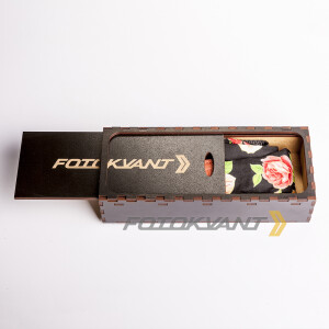 Fotokvant STO-54 ремень для фотоаппарата в подарочной деревянной коробочке