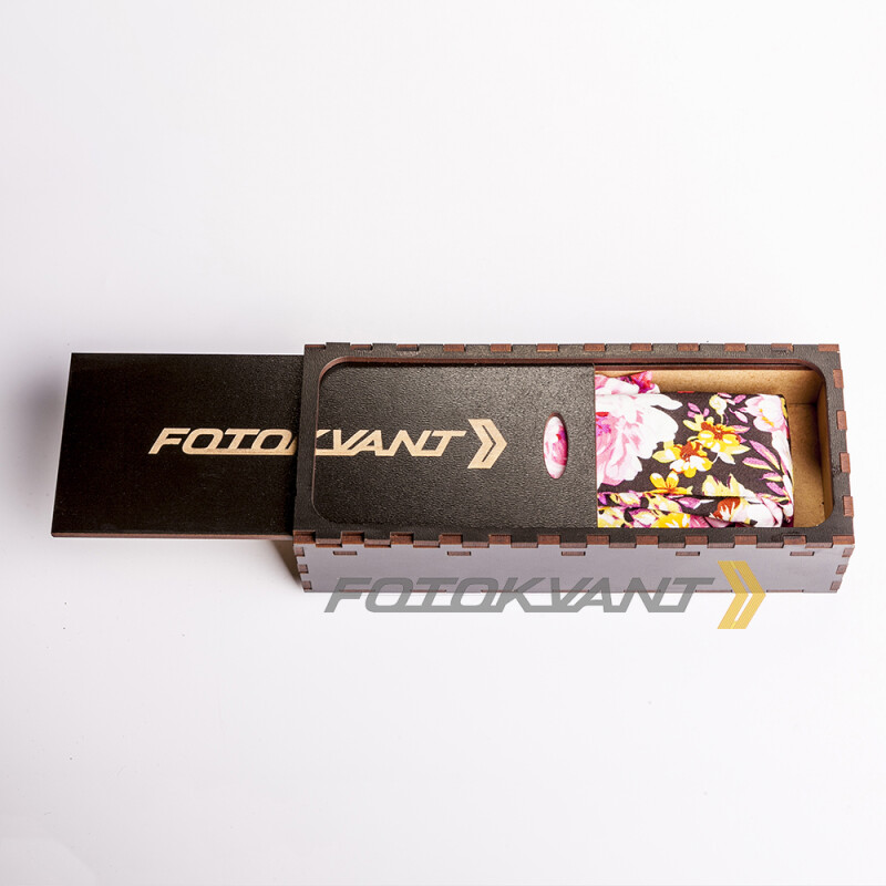 Fotokvant STO-56 ремень для фотоаппарата в подарочной деревянной коробочке