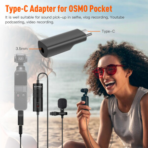 Synco Lav-S6P петличный микрофон с Type-C для OSMO