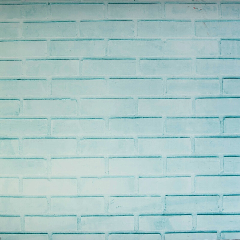 LAXY №10 фон пластиковый кирпичный голубой 30х30 см