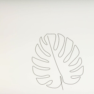 LAXY №41 фон пластиковый с рисунком листик