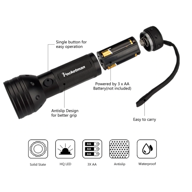 Fotokvant LED-50UV ультрафиолетовый фонарик для спецэффектов