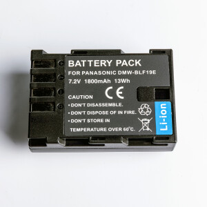 Fotokvant DMW-BLF19 аккумулятор емкость 1800 mAh для Panasonic