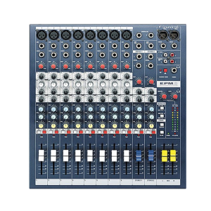 Soundcraft EPM8 микшерный пульт, 8 моно + 2 стерео входа, микрофонные предусилители GB-30