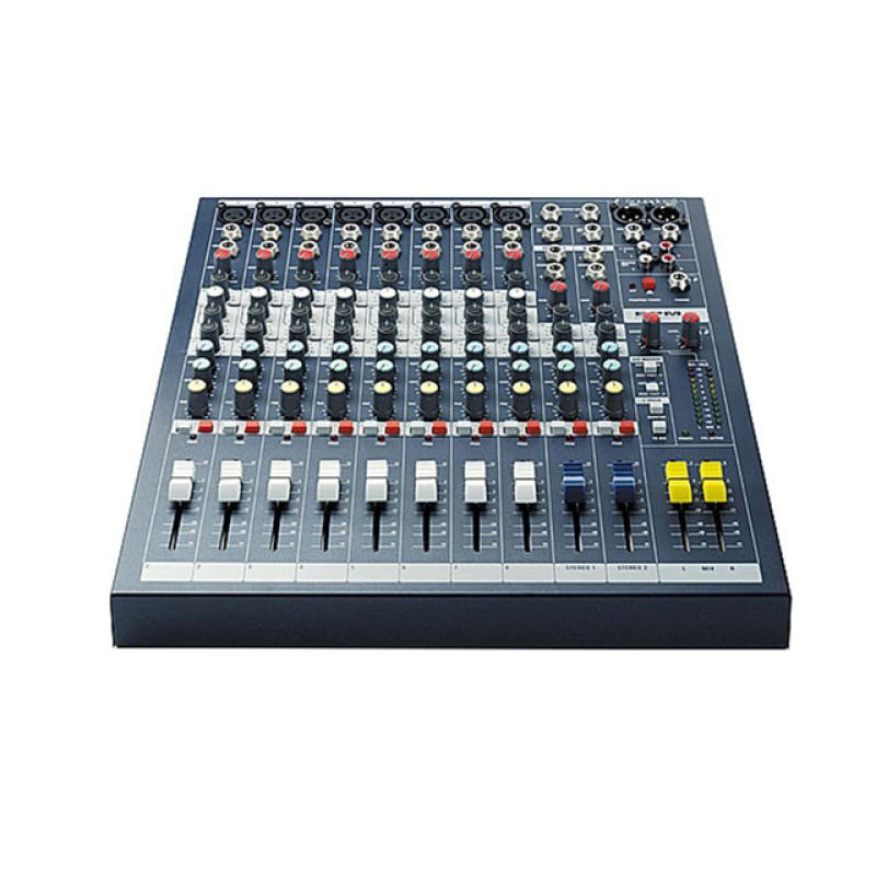 Soundcraft EPM8 микшерный пульт, 8 моно + 2 стерео входа, микрофонные предусилители GB-30