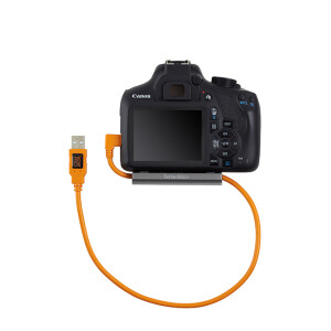 Tether Tools CU51RT02-ORG TetherPro USB 2.0 to Mini-B 5-Pin Right Angle Adapter 50cm Orange кабель