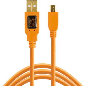 Tether Tools CU5451 TetherPro USB 2.0 to Mini-B 5-Pin 4.6m Orange кабель
