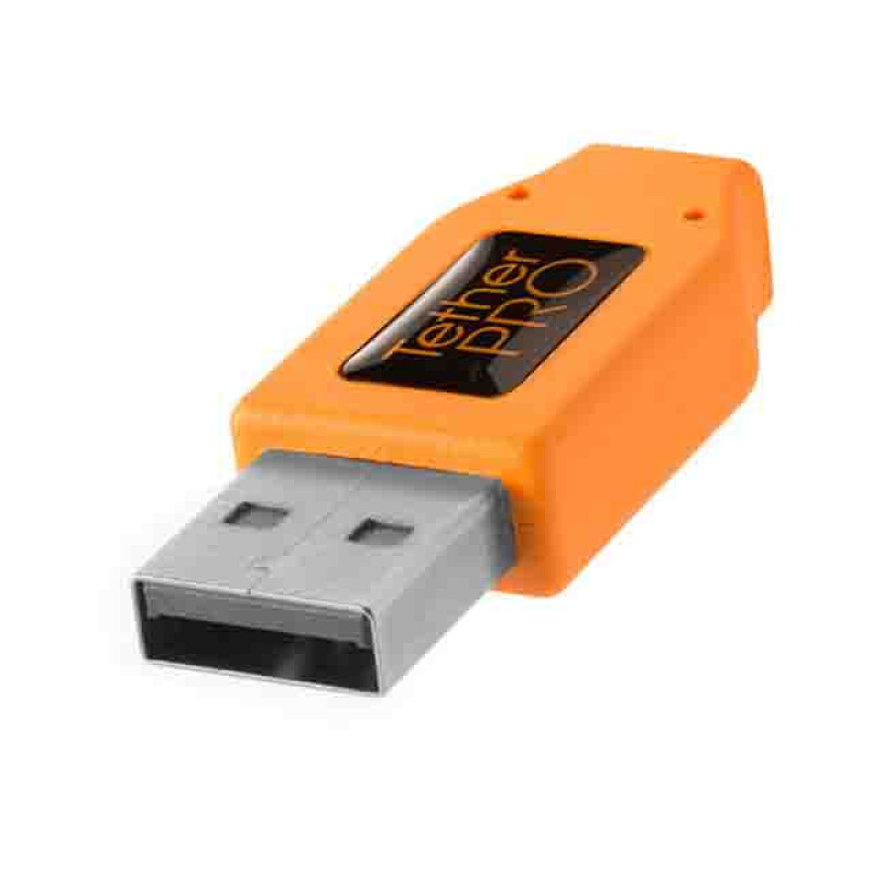 Tether Tools CU61RT02-ORG TetherPro USB 3.0 to Micro-B Right Angle 50cm Orange кабель