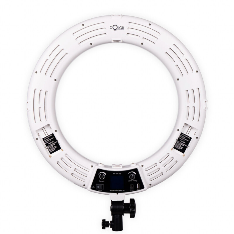 Color FR-480 top KIT кольцевая светодиодная лампа белая со стойкой