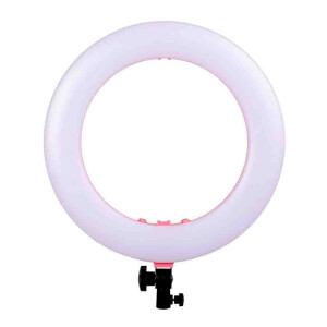 Color FR-480 top KIT кольцевая светодиодная лампа розовая со стойкой