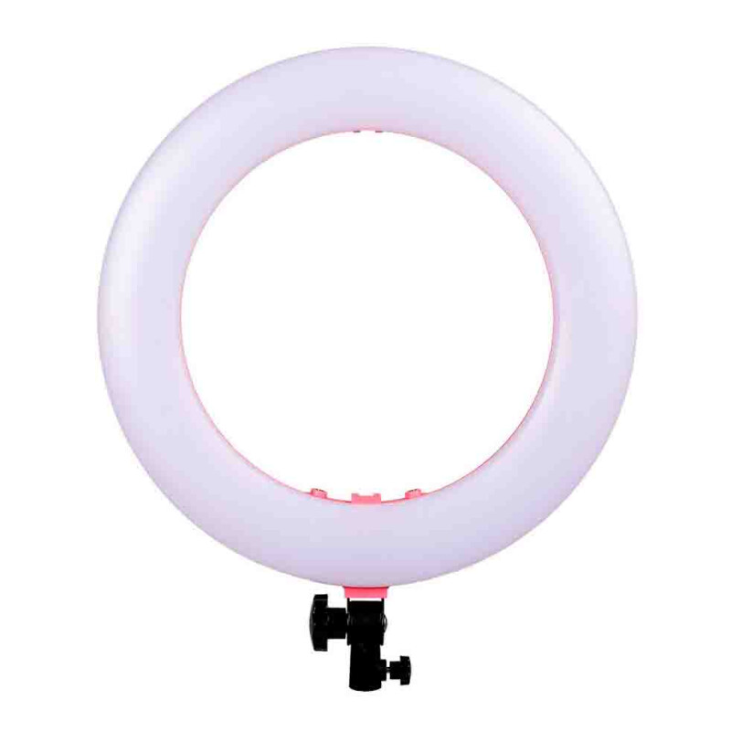 Color FR-480 top KIT кольцевая светодиодная лампа розовая со стойкой