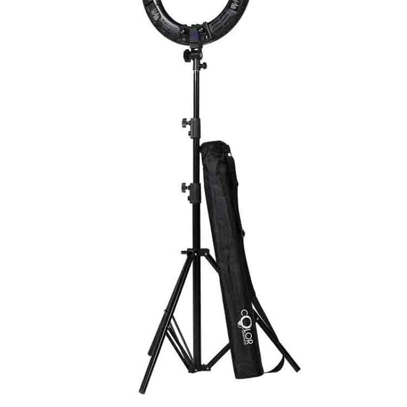 Color FR-480 top KIT кольцевая светодиодная лампа розовая со стойкой