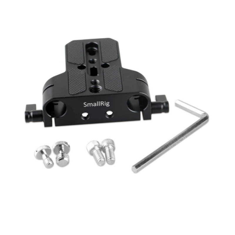 SmallRig 1674 базовая площадка с креплением для направляющих Baseplate with Dual 15mm Rod Clamp
