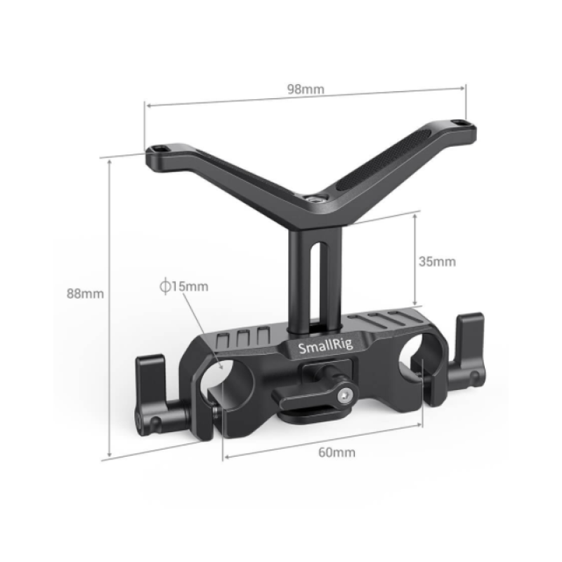 SmallRig BSL2680 поддержка объектива для направляющих 15мм LWS Universal Lens Support