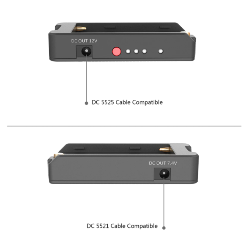 SmallRig EB2504 адаптер для крепления аккумулятора c индикатором NP-F Battery Adapter Plate
