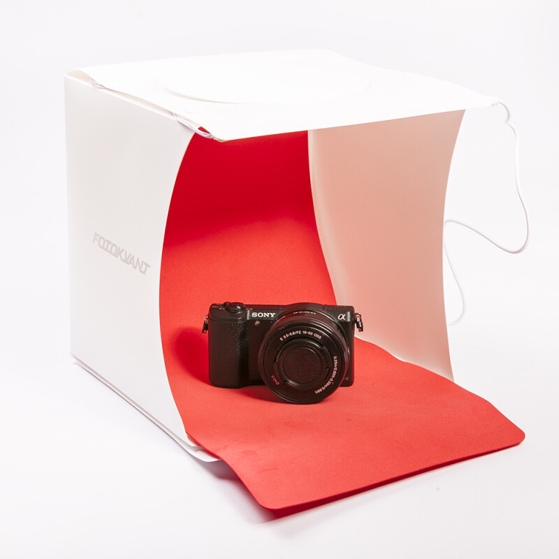 Fotokvant BOX-24LED фотобокс 22 см c 2xLED освещением и 4 фонами