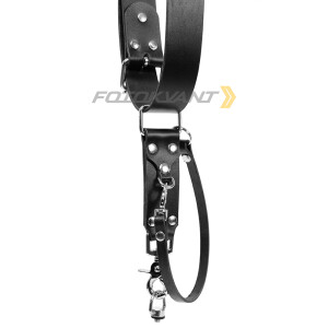 Fotokvant STL-01 ремень кожаный для одной камеры черный