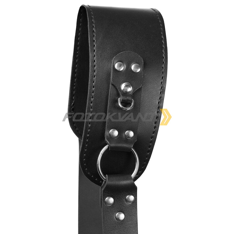 Fotokvant STL-01 ремень кожаный для одной камеры черный