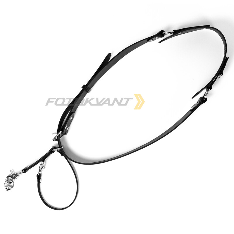 Fotokvant STL-01 ремень кожаный для одной камеры черный