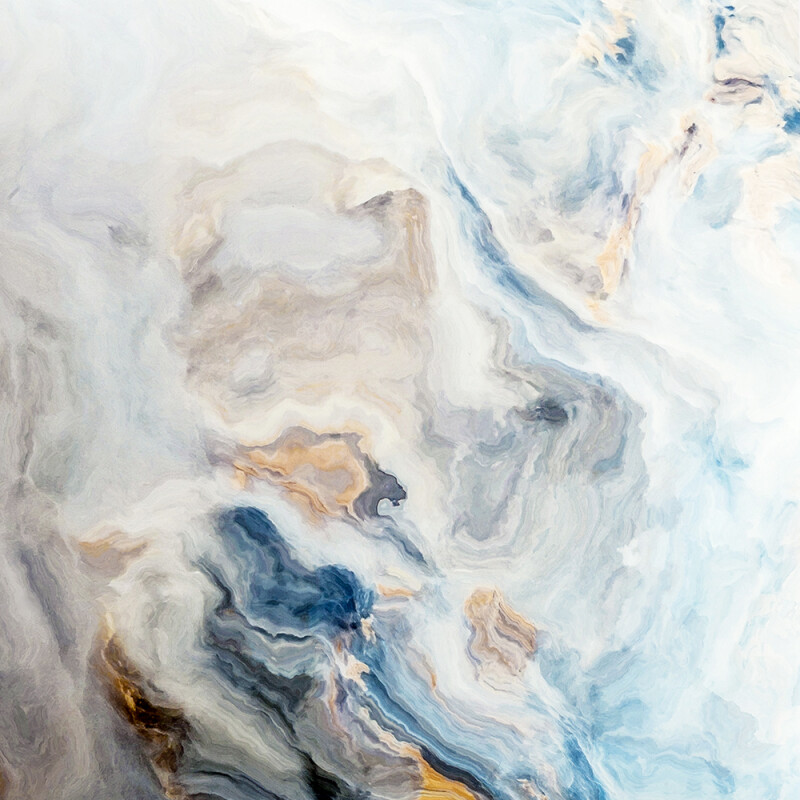 LAXY №61 фон пластиковый художественный голубой мрамор